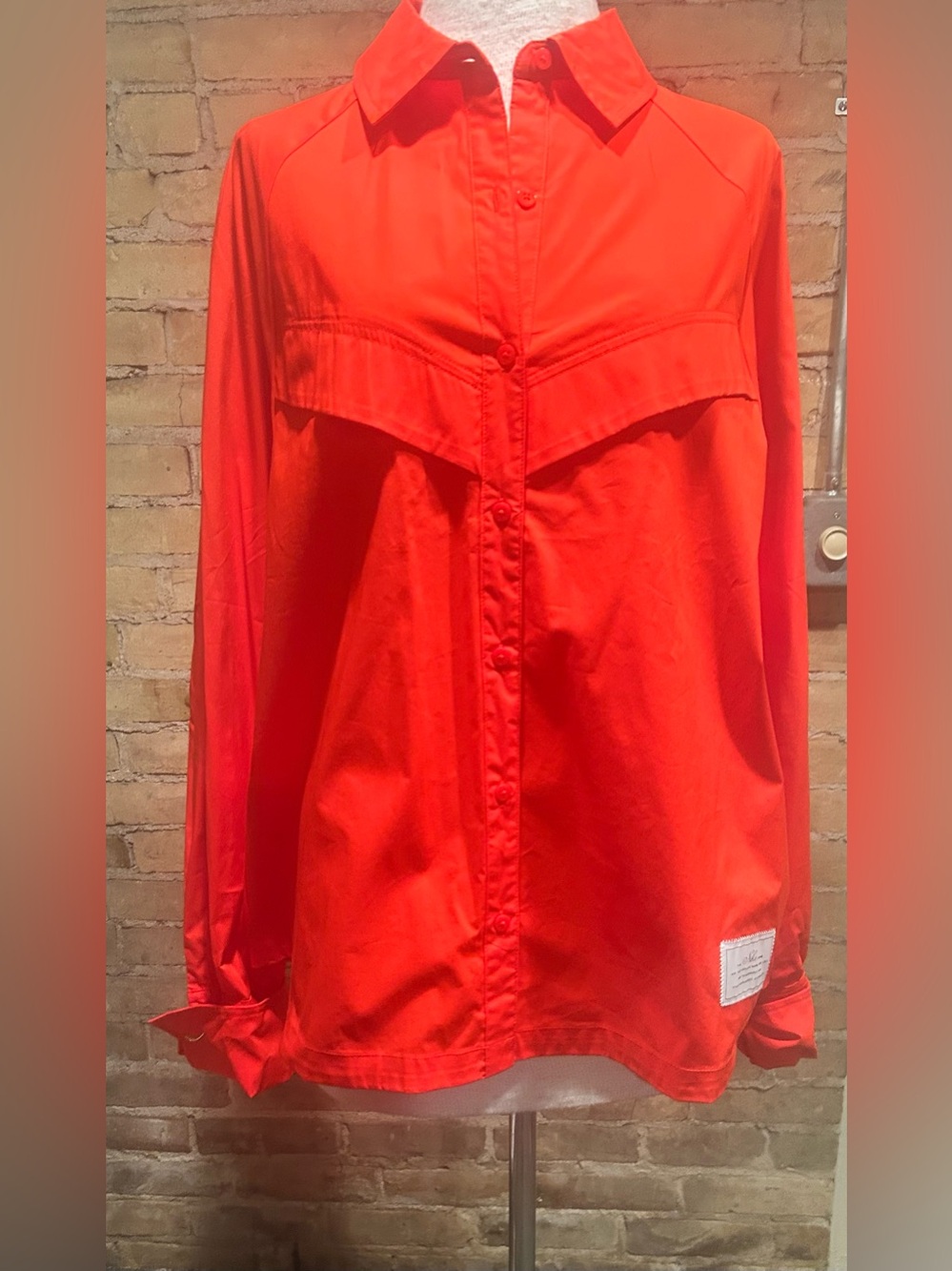 Nike Tomato-Red Button-Up Shirt/Jacket